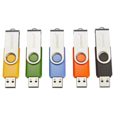 Intenso 5x64GB Basic Line USB 2.0 spominski ključki - Barvni