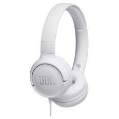 JBL Tune 500 naglavne slušalke z mikrofonom, bele