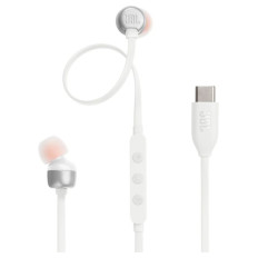 JBL USB-C žične slušalke Tune 310C, bele