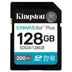 KINGSTON Canvas Go! Plus SD 128GB Class10 UHS-I U3, V30, 4K UHD SDG4/128GB spominska kartica