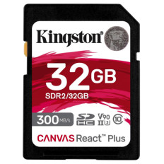 KINGSTON Canvas React Plus SD 256GB Class10 UHS-II SDR2/256GB spominska kartica