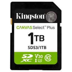 KINGSTON Canvas Select Plus SD 1TB Class10 UHS-I SDS3/1TB spominska kartica
