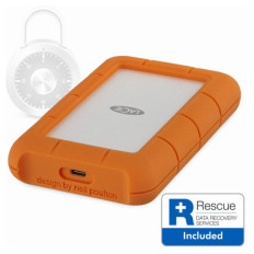 LaCie 2TB Rugged Secure 2,5" USB-C robusten zunanji HDD disk z enkripcijo