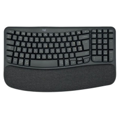 Logitech brezžična tipkovnica ergonomska Wave Keys črna SLO gravura