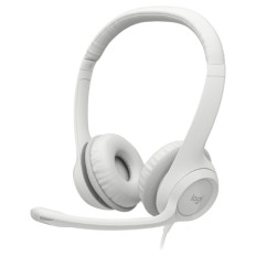 LOGITECH H390 USB bele stereo slušalke z mikrofonom