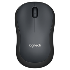Logitech M220 Silent brezžična miška, črna