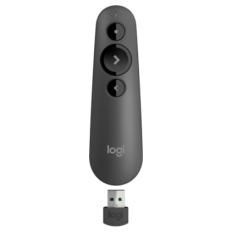 Logitech Presenter R500s Wireless, rdeč laser, USB, Grafit
