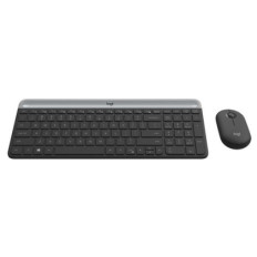 Logitech Slim Wireless Combo MK470, grafitna SLO