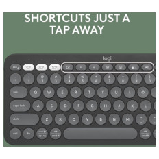 Logitech Tipkovnica Pebble Keys 2 K380s Multi-Device, grafitna, SLO g