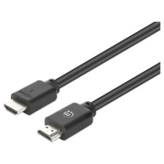 MANHATTAN High Speed HDMI (M/M) 4K 60Hz 22,5m z Ethernet pozlačen črn kabel