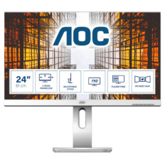 Monitor AOC 60,9 cm (24,0") X24P1 1920x1200 IPS 4ms VGA DVI HDMI DisplayPort Pivot zvočniki 1/4xUSB3.1  sRGB 99%