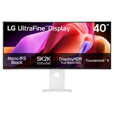 Monitor LG 39,7 40U990A-W UltraWide ukrivljen, IPS Black, 5120x2160, 2xHDMI, DP, Thunderbolt, LA