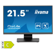 Monitor touch Iiyama 54,6 cm (21,5") T2252MSC-B2 1920x1080 POS IPS 2ms HDMI DisplayPort 2xUSB3.0 Zvočniki  7H ProLite 10 točkovni kapacitivni