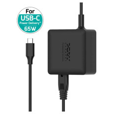 Napajalnik Port GaN 65W, Tip C, AC kabel EU