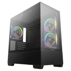 Ohišje Deepcool CG380 3F MidiATX - črna RGB