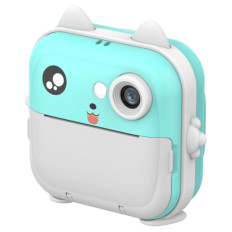 Otroški 2v1 fotoaparat s termalnim tiskalnikom Wozinsky WDT-02 moder