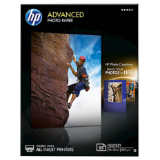 PAPIR HP PHOTO GLOSSY ADVANCED, 13x18, 25 LISTOV; 250g