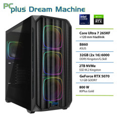 PCPLUS Dream Machine Ultra 7 265KF 32GB 2TB SSD RTX 5070 12GB gaming namizni računalnik