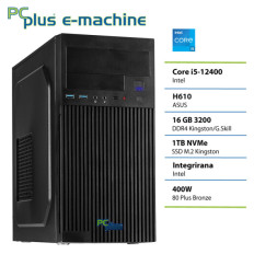 PCPLUS e-machine i5 12400 16GB 1TB SSD namizni računalnik