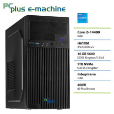 PCPLUS e-machine i5 14400 16GB DDR5 1TB SSD namizni računalnik