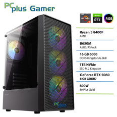 PCPLUS Gamer Ryzen 5 8400F 16GB 1TB RTX 5060 8GB gaming namizni računalnik