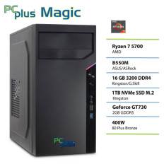 PCPLUS Magic Ryzen 7 5700 16GB 1TB SSD GT730 namizni računalnik