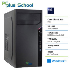PCPLUS School Ultra 5 225 16GB 1TB Windows 11 PRO EDU (samo za izobraževalne ustanove) namizni računalnik