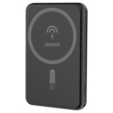 Prenosna baterija Dudao Powerbank 5000mAh K14S wireless 10W Micro-USB USB-C črna 