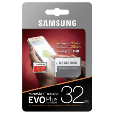 Samsung 32GB EVO+ MICRO SDHC UHS-I  class10 U1 FHD 95MB/s SPOMINSKA KARTICA+ SD ADAPTER