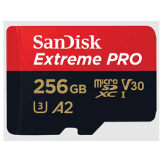 SANDISK Extreme PRO microSDXC 256GB UHS-I 4K UHD SDSQXCD-256G-GN6MA spominska kartica