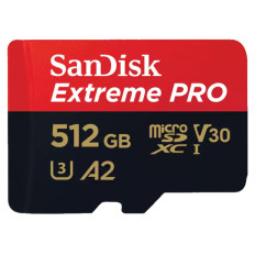 SANDISK Extreme PRO microSDXC 512GB UHS-I 4K UHD SDSQXCD-512G-GN6MA spominska kartica