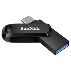 SanDisk Ultra Dual Drive Go USB Type C, 64GB 3.1/3.0, b do 150 MB/s, črn 