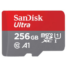 SANDISK Ultra microSDXC 256GB UHS-I FHD SD adapter SDSQUAC-256G-GN6MA spominska kartica