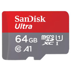 SANDISK Ultra microSDXC 64GB UHS-I FHD SD adapter SDSQUAB-064G-GN6MA spominska kartica