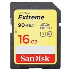 SDHC SANDISK 16GB EXTREME, 90