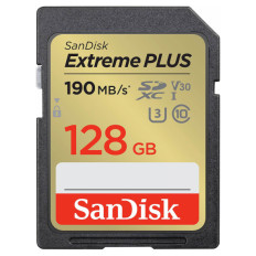 SDXC SANDISK 128GB EXTREME PLUS, 190