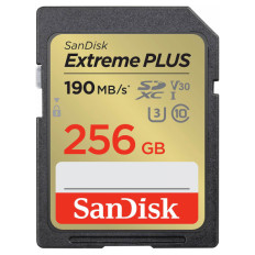 SDXC SANDISK 256GB EXTREME PLUS, 190