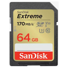 SDXC SANDISK 64GB EXTREME, 170