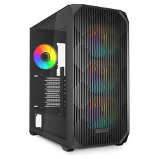 SHARKOON AK3 RGB midiATX RGB okno gaming črno ohišje