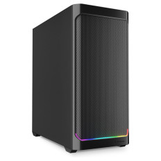 SHARKOON AK4 RGB Strip midiATX gaming črno ohišje