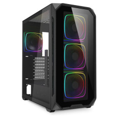 SHARKOON AK5G RGB midiATX okno črno ohišje
