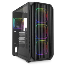 SHARKOON AK5M RGB midiATX okno črno ohišje