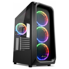 SHARKOON TK5M RGB ATX okno gaming črno ohišje