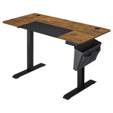 SONGMICS električna Sit/Stand miza z okvirjem črno rustikalna, LSD016X01