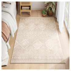 SONGMICS HOME Nedrseča preproga v barvi kapučina