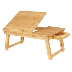 SONGMICS nastavljiva mizica za prenosni računalnik iz bambusa LLD01N