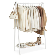 SONGMICS Obešalnik za oblačila, bela 