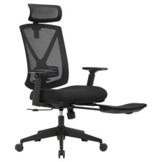 SONGMICS pisarniški stol, črn, OBN61BKV1