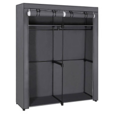 SONGMICS platnena garderobna omara, siva, RYG02GY