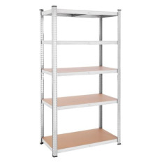 SONGMICS Regal 50 x 100 x 200 cm bež-srebrna, GLR050E01